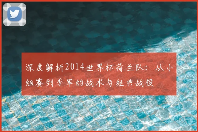 深度解析2014世界杯荷兰队：从小组赛到季军的战术与经典战役